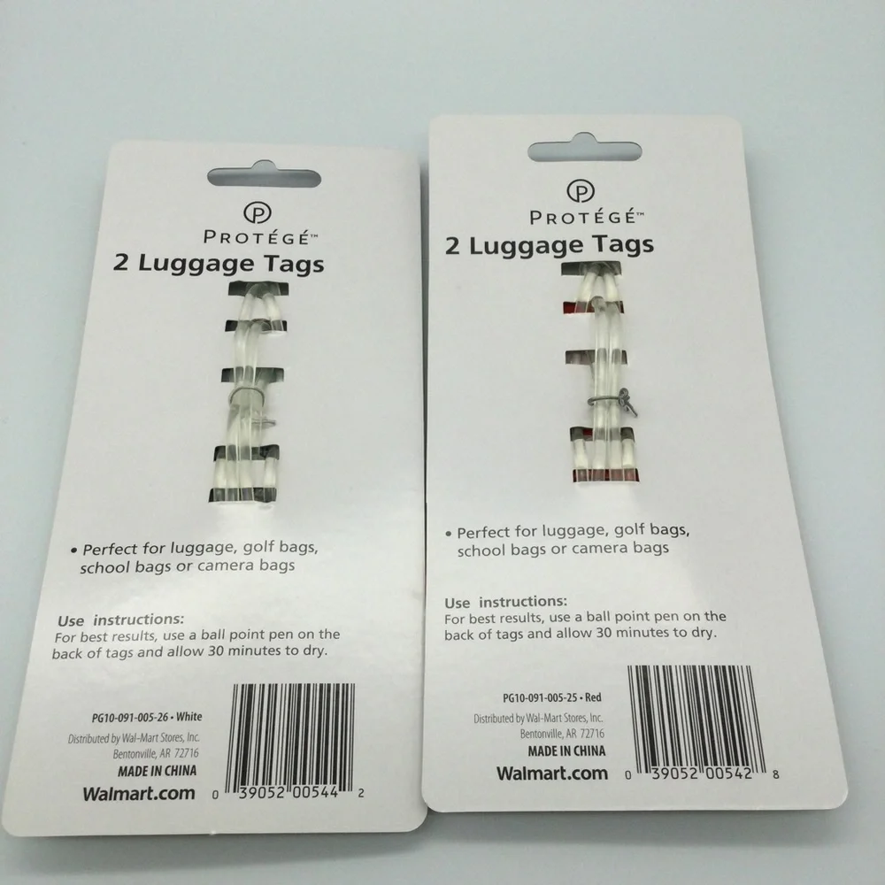 - Protege luggage tags . New